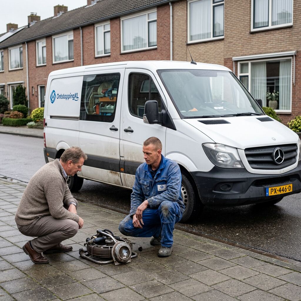 Onze servicebus paraat voor een noodinterventie in Rotterdam